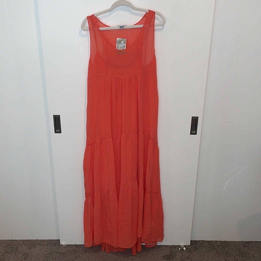 Lil Coral Maxi Dress - Anthropologie